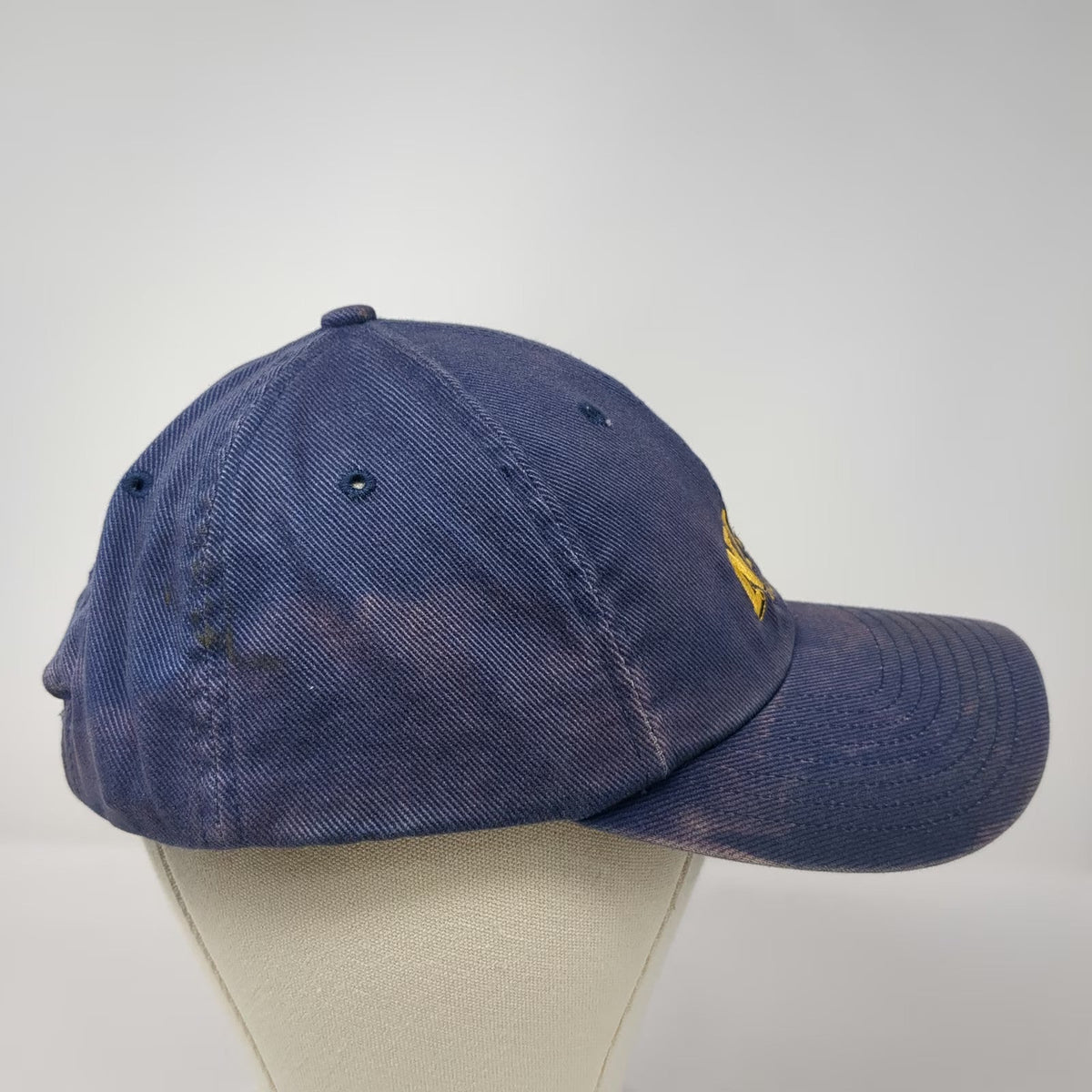 Nike Baseball Cap Blue One Size Athletics Logo Embroidered Slideback Cotton Hat