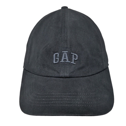 Gap Slideback Hat Black One Size Adjustable Embroidered Vented Holes 6 Panel