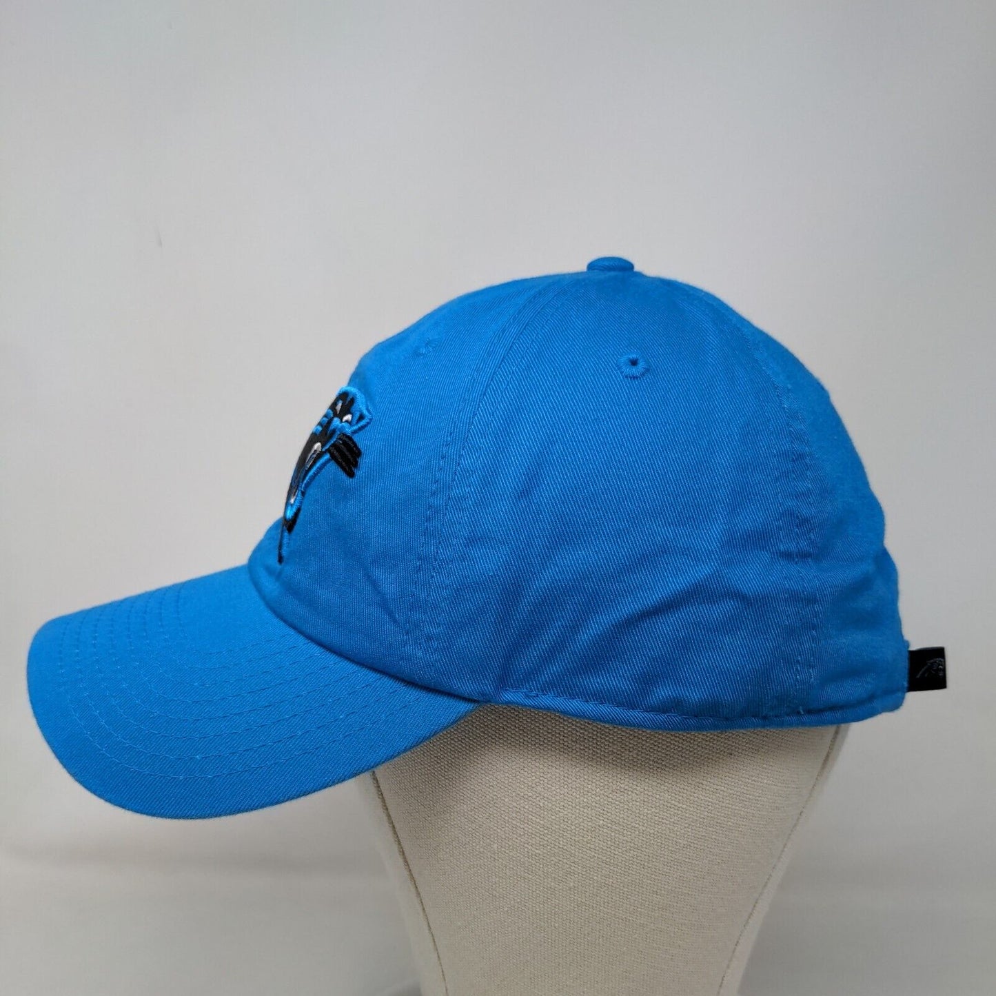 NFL Men's Slideback Hat Blue Size OS Embroidered Carolina Panthers Logo Cotton