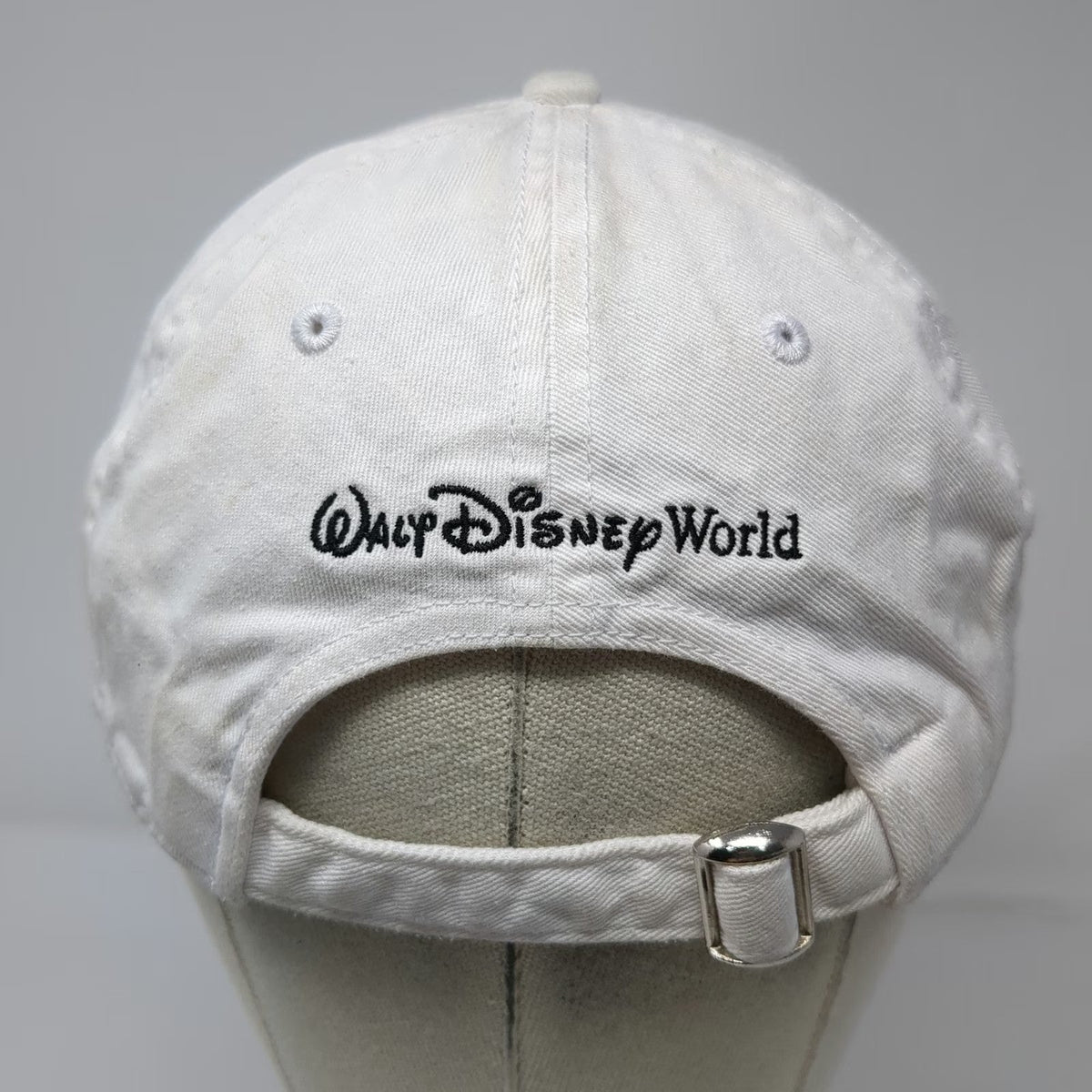 Walt Disney World Minnie Mouse Baseball Cap White One Size Slideback Buckle Hat