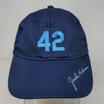 42 Jackie Robinson Tampa Bay Rays Snapback Hat Blue OSFA Embroidered