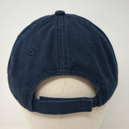 JR Race Car Strapback Hat Blue One Size Adjustable Embroidered 6 Panel