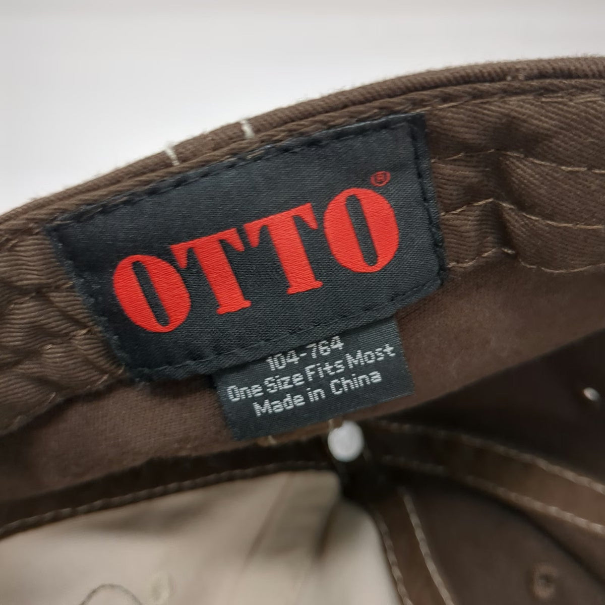OTTO Brown Baseball Cap One Size Colorado Flag Patch Contrast Stitching Hat