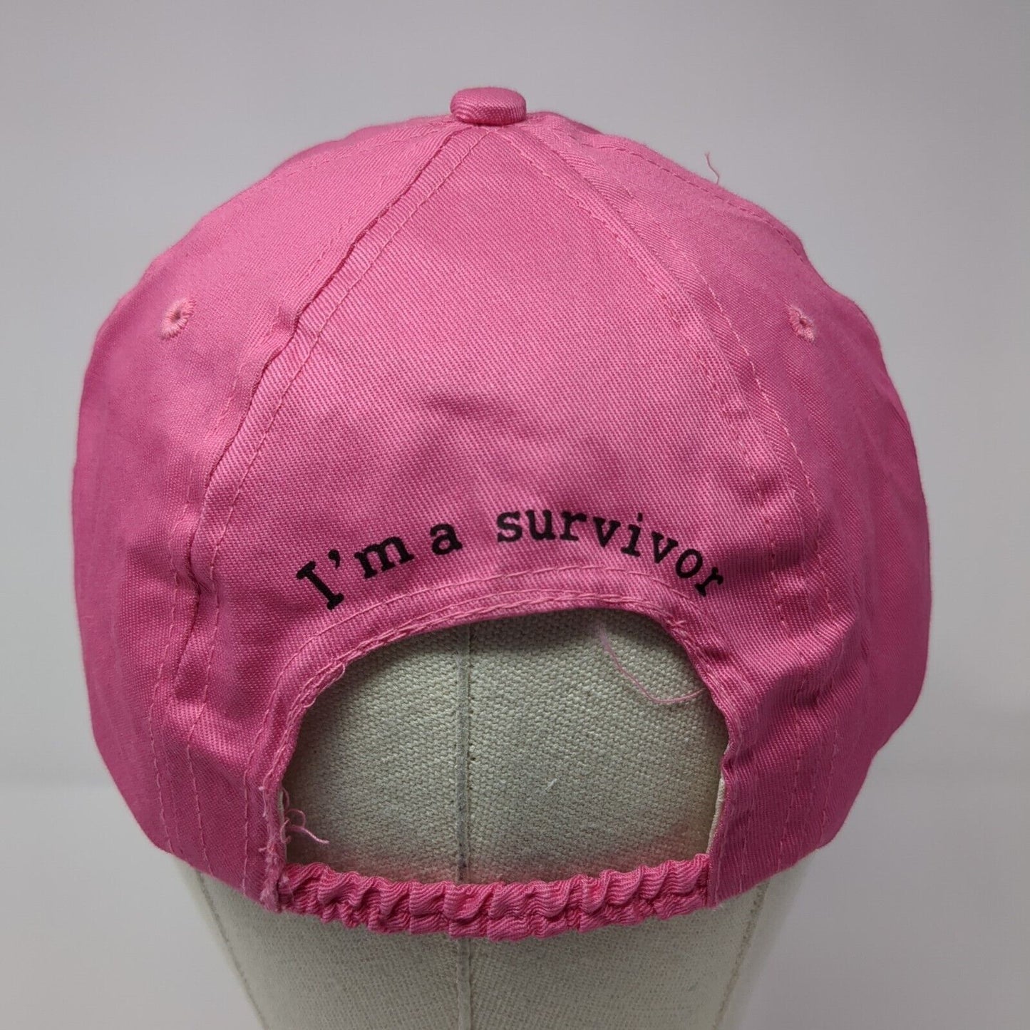 Race For The Cure Stretch Fitted Hat Pink One Size I'm A Survivor