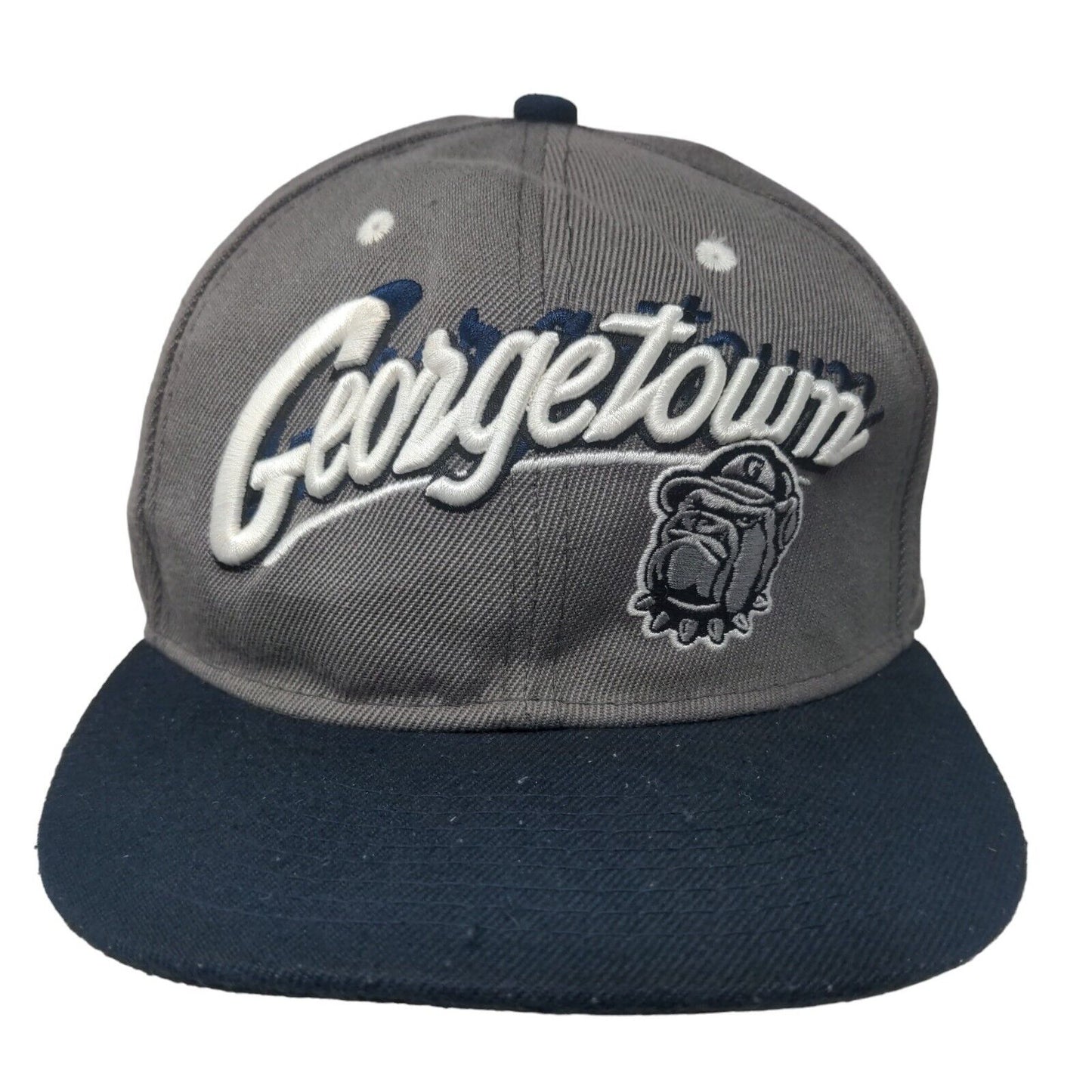 Zephyr Men's Slideback Hat Gray Georgetown Hoyas Bulldog Embroidered Logo