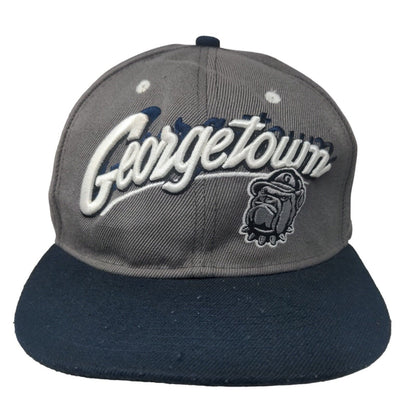 Zephyr Men's Slideback Hat Gray Georgetown Hoyas Bulldog Embroidered Logo
