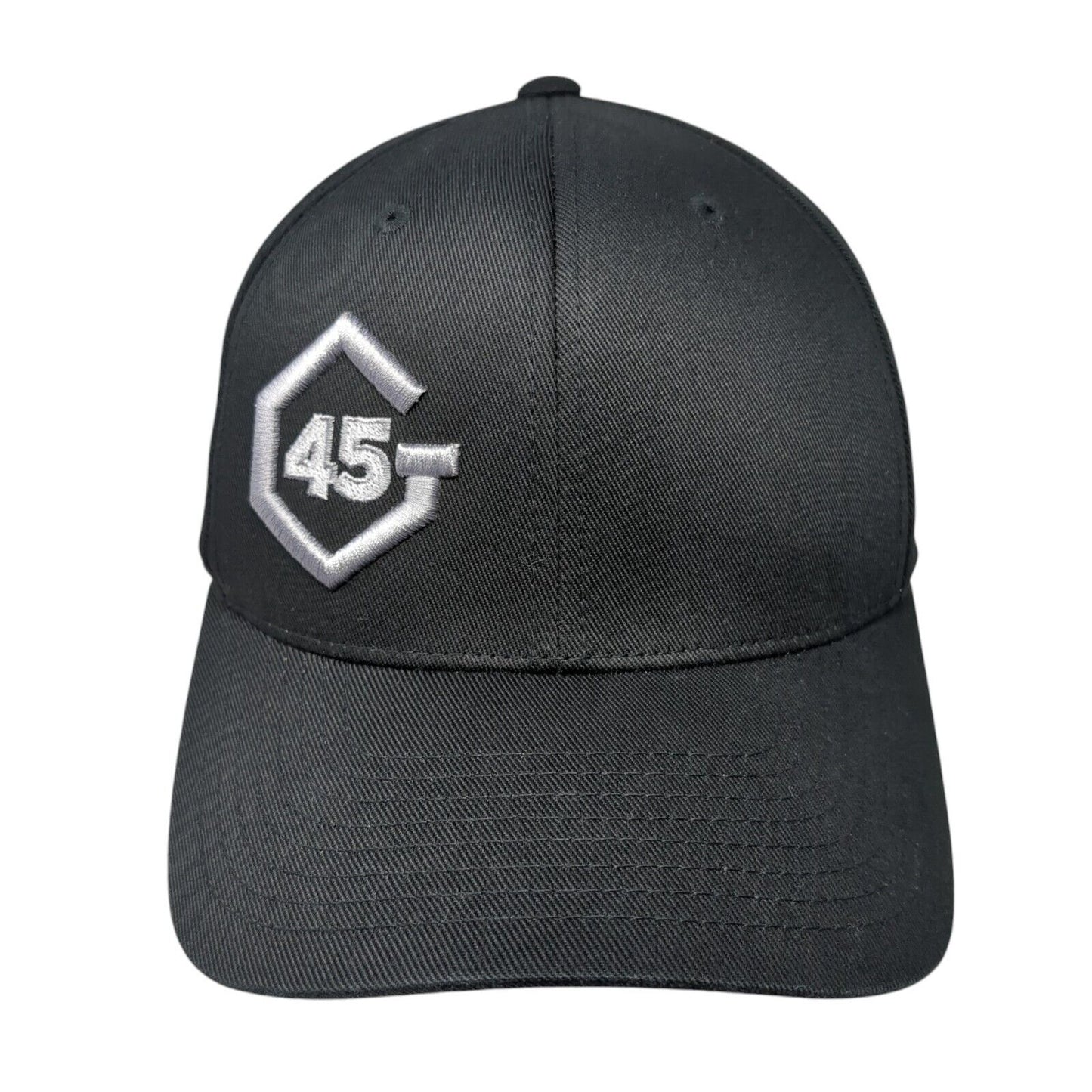 G45 You're Halfway There Fitted Hat Black S/M Embroidered Port Authority
