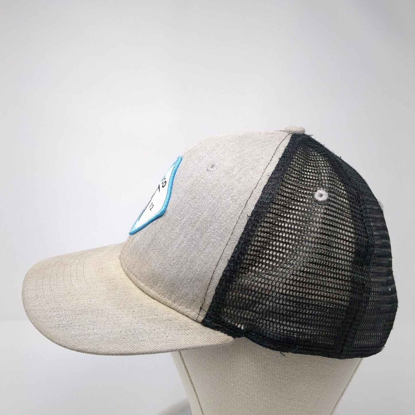 BV CO 1972 Snapback Mesh Back Trucker Hat Gray One Size Adjustable