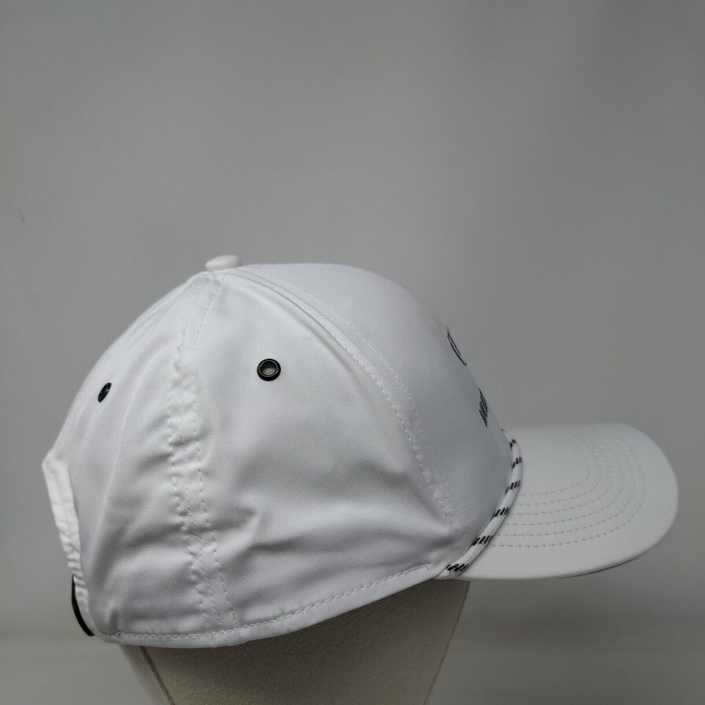 TGH Analytics Hub Strapback Hat White OSFA Adjustable Embroidered Rope Imperial