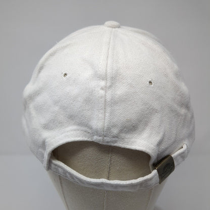 Nissun Slideback Hat White One Size Adjustable Vented Holes 6 Panel Blank