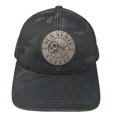 Sea State Coffee Snapback Mesh Back Trucker Hat Multi One Size Yupoong