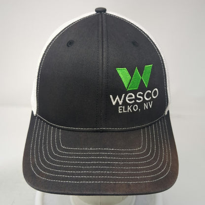 Richardson Trucker Hat Black One Size Wesco Elko NV Mining Solutions Snapback