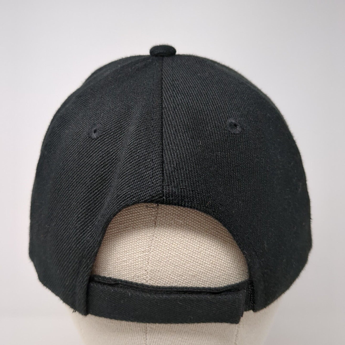 Senior EOD Patch Strapback Hat Black One Size Adjustable Solid 6 Panel