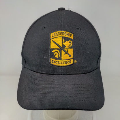 Leadership Excellence Strapback Hat Black OSFA Embroidered 6 Panel