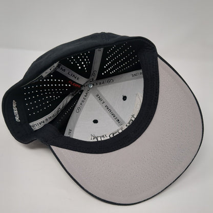 BPT Fitted Hat Black L-XL Embroidered Flexfit Cap America Perforated