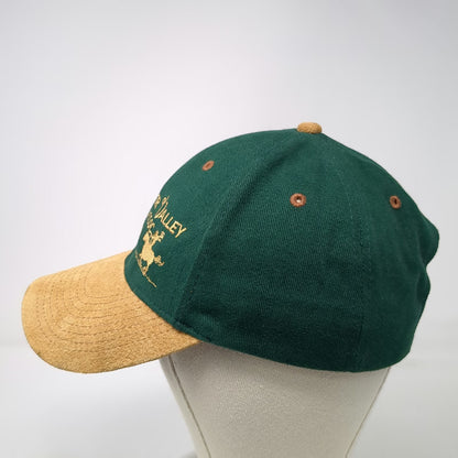 OTTO Baseball Cap Green One Size Cattlemen's Assoc Cows Horse Leather Strap Hat