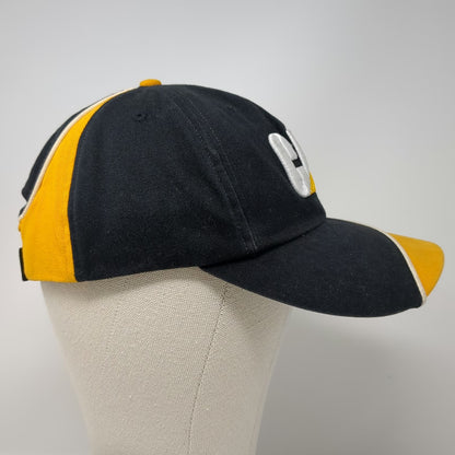 Caterpillar Baseball Cap Black Yellow One Size Operator Logo Strapback Work Hat