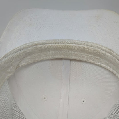 KBETHOS Trucker Hat White One Size Snapback Mesh Sand Jamm Wildwood NJ Graphic