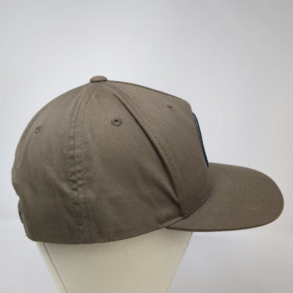 Brixton 5 Panel Brown One Size Hat Snapback Standard Patch Logo Cotton Blend Cap