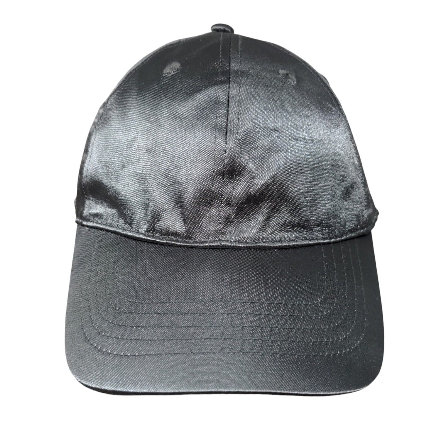 Unbranded Slideback Hat Gray OSFM Adjustable Vented Holes 6 Panel Blank