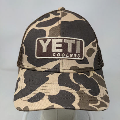 YETI Coolers Snapback Mesh Back Trucker Hat Multi Duck Camo One Size