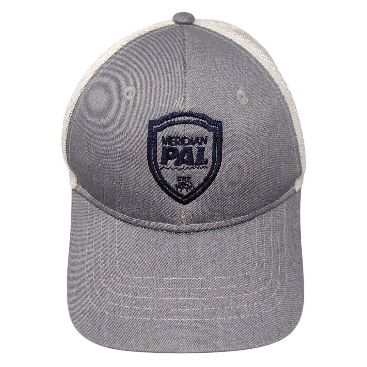 Meridian PAL Snapback Mesh Back Trucker Hat Gray Youth Port Authority