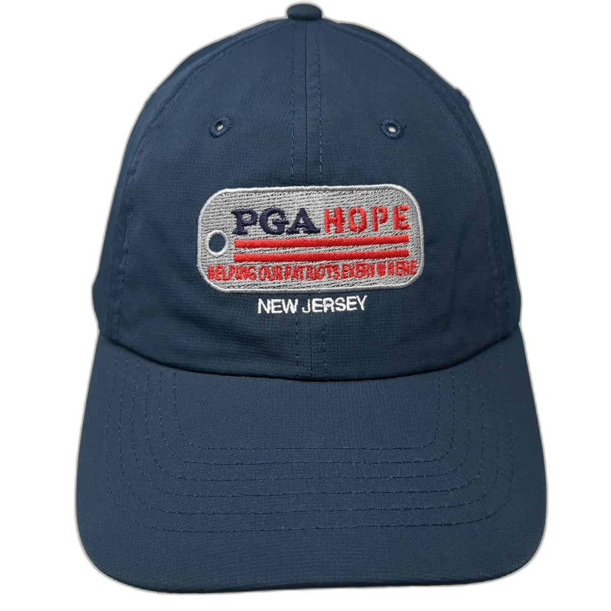Imperial Baseball Cap Blue One Size PGA HOPE New Jersey Patriots Golf Patch Hat