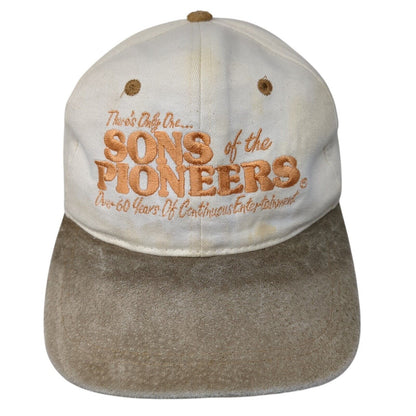 There's Only One Sons of The Pioneers Snapback Hat Tan OS Adjustable Embroidered