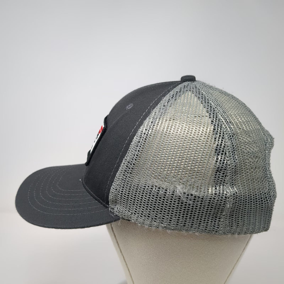 Red Wing Shoes Trucker Hat Gray One Size Mesh Back Snapback 1905 Logo Patch
