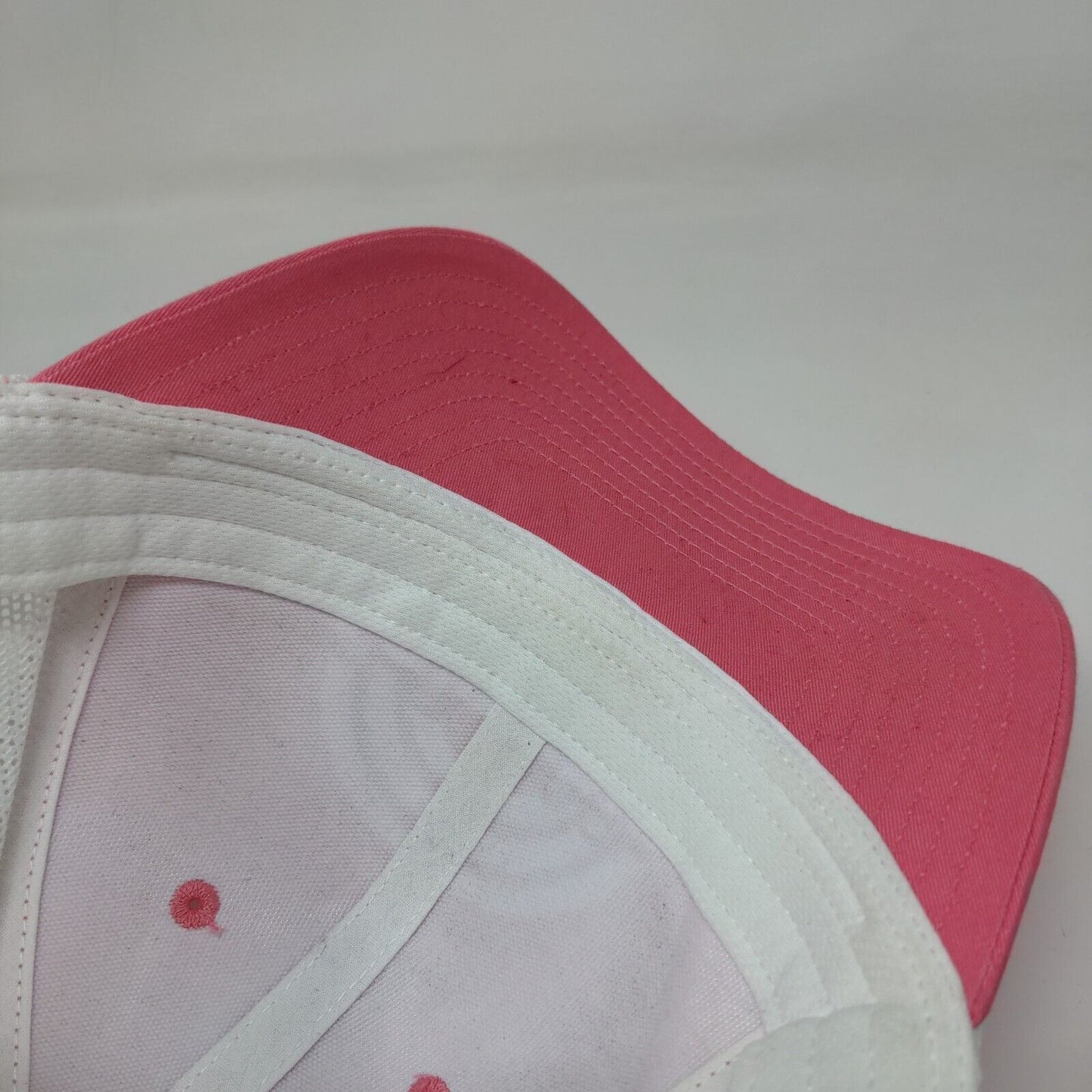 Columbia Snapback Trucker Hat Pink One Size Adjustable Mesh Back 6 Panel