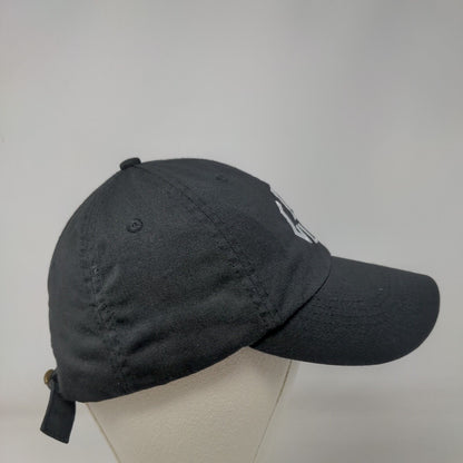 CSC Slideback Hat Black One Size Adjustable Embroidered Vented Holes 6 Panel