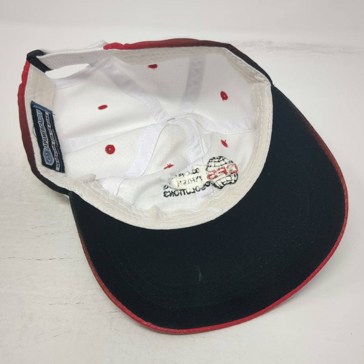 Cap America Baseball Cap White One Size Strapback Global Finishing Solutions Hat