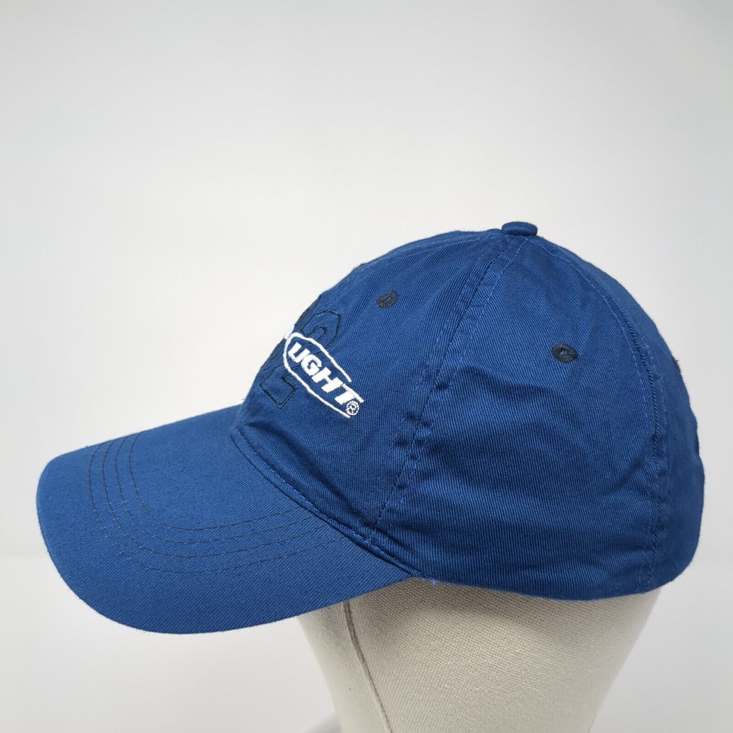 Bud Light 82 Strapback Hat Blue One Size Adjustable Embroidered 6 Panel