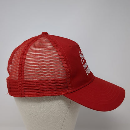 Budweiser Enjoy Responsibly Drink Wiser Trucker Hat Red One Size Adjustable