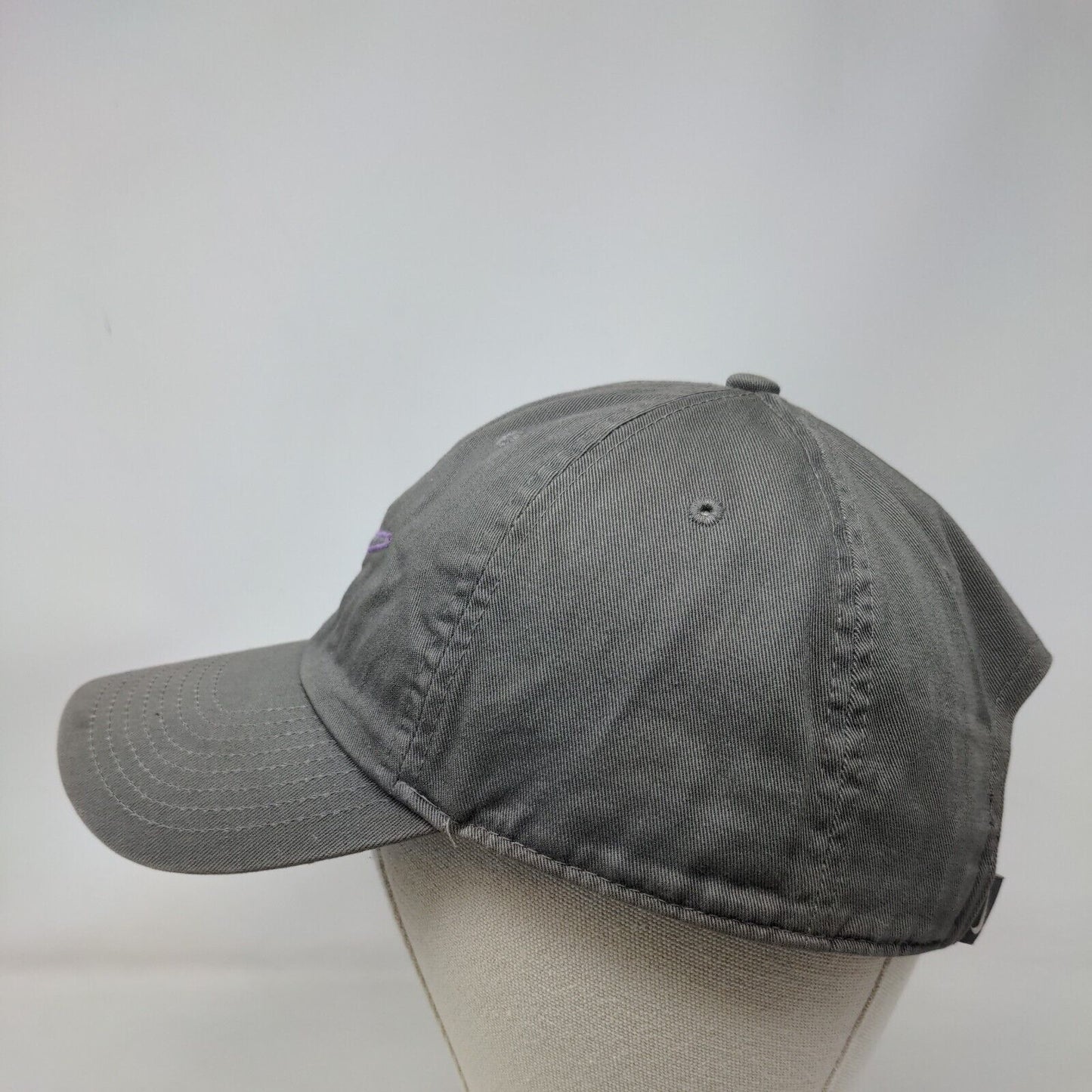 Nike Swoosh Slideback Hat Gray OSFM Embroidered S1ZE Heritage 86