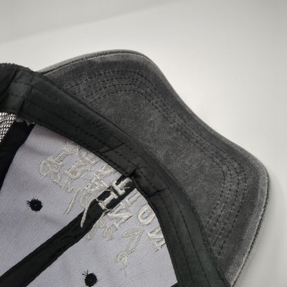 Could Be A Train Station Kinda Day Ponytail Strapback Hat Gray OS Mesh Back