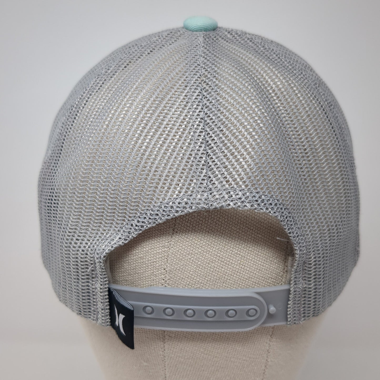 Hurley Snapback Trucker Hat Blue One Size Mesh Back Colorblock Yupoong