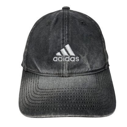 Adidas Slideback Hat Gray One Size Adjustable Embroidered Logo 6 Panel