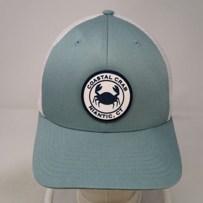 YOU KNOW. Trucker Hat Blue One Size Coastal Crab Niantic CT Mesh Back Snapback
