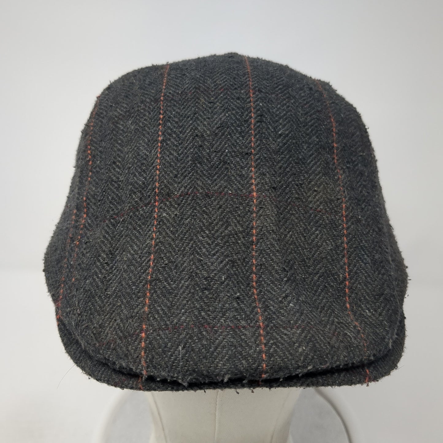 Unbranded Newsboy Cap Gray One Size Adjustable Lightweight Tweed Blank