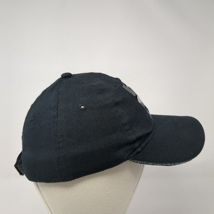 Hawaii Sea Turtle Strapback Hat Black One Size Adjustable Embroidered
