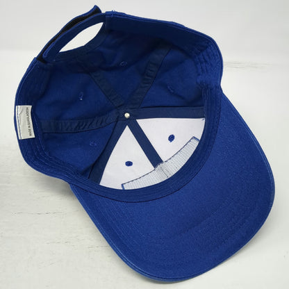 Pacific Seafood Blue White Baseball Cap OSFM Fish Logo Strapback Hat Est 1941