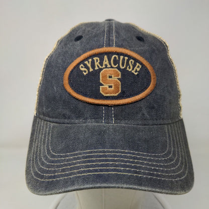 Legacy Men's Snapback Mesh Back Hat Blue Embroidered Syracuse University Logo