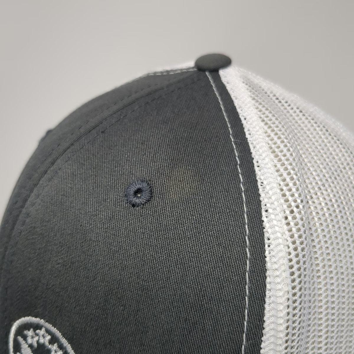 Richardson Trucker Hat Gray One Size VGS Logistics Eagle Logo Snapback Mesh