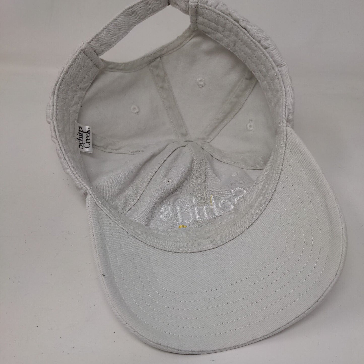 Schitt's Creek Slideback Hat Gray One Size Adjustable Embroidered