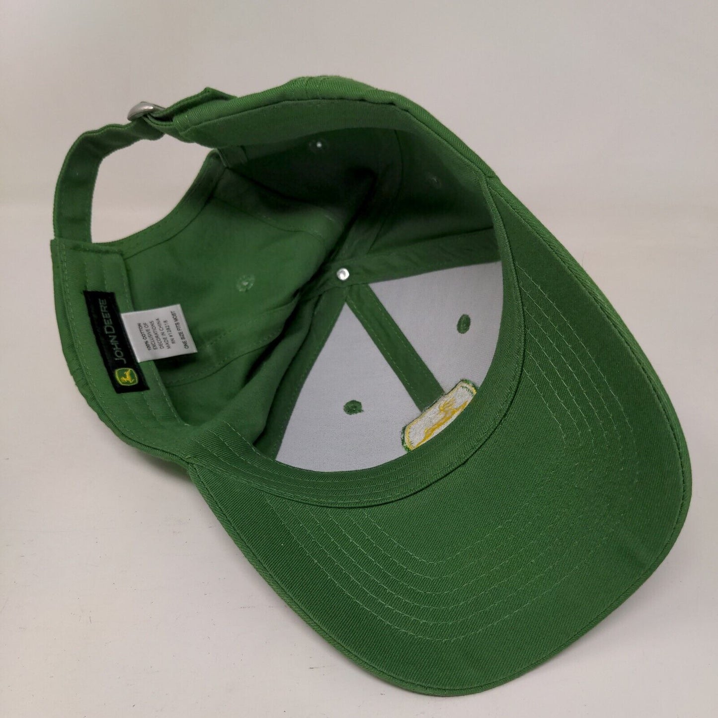 John Deere Koenig Slideback Hat Green OSFM Embroidered Solid 6 Panel