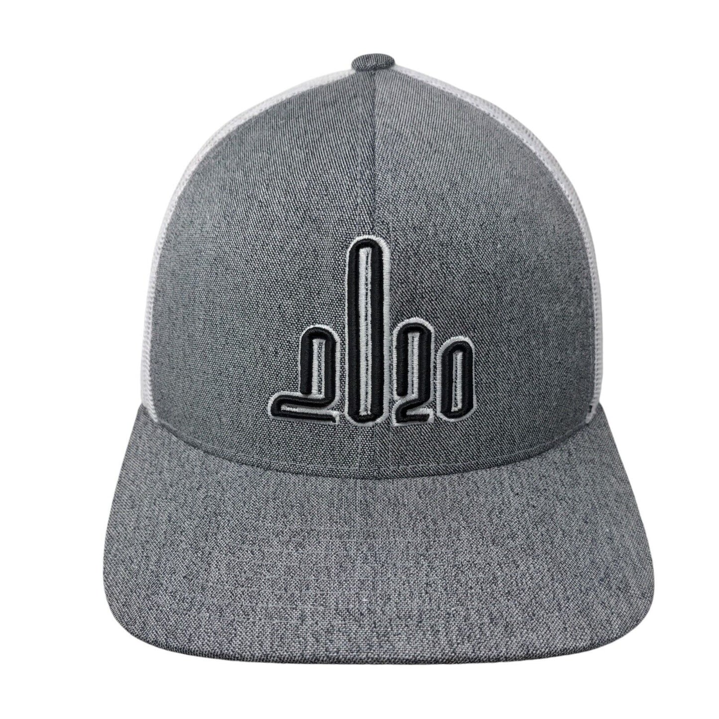 2020 Snapback Trucker Hat Gray OSFA Adjustable Mesh Back Pacific Headwear