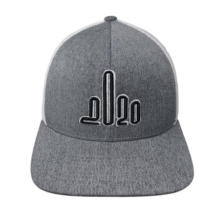 2020 Snapback Trucker Hat Gray OSFA Adjustable Mesh Back Pacific Headwear
