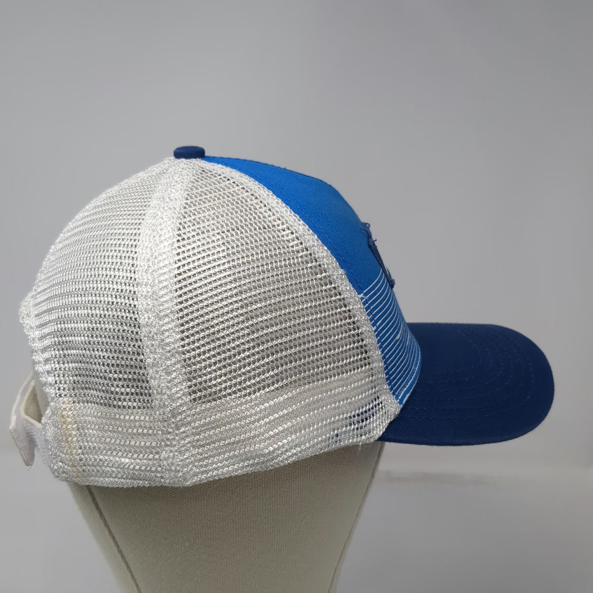 Alta 5 Panel Blue White One Size Hat Mesh Back Stripe Mountain Ski Strapback