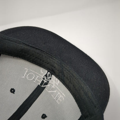 Johnnie & Soda Snapback Hat Black One Size Adjustable Apollo 6 Panel